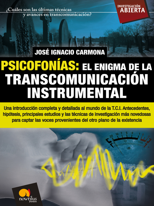 Cover image for Psicofonías. El enigma de la transcomunicación instrumental
